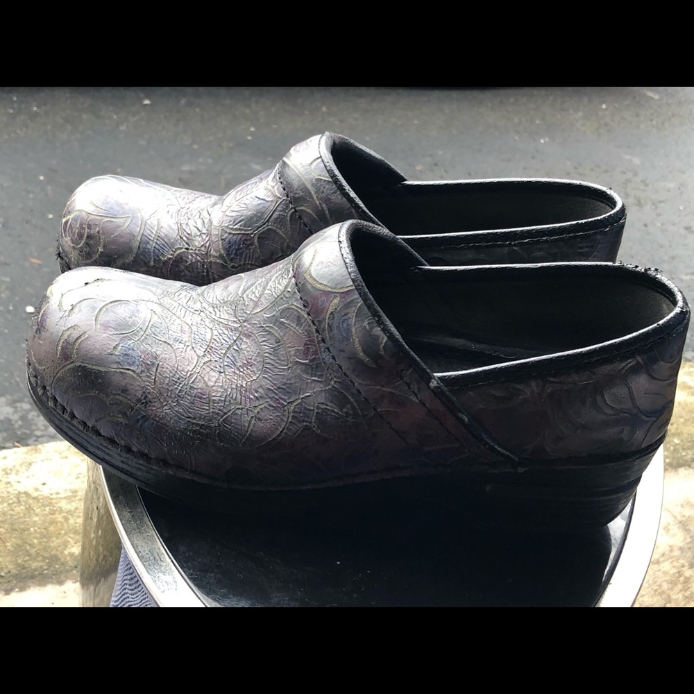 Dansko Women's Multi-Color Slip On Clogs Shoes Si… - image 6